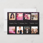 Bedankt voor je verjaardagsfoto collage vrouwen zw (Voorkant)
