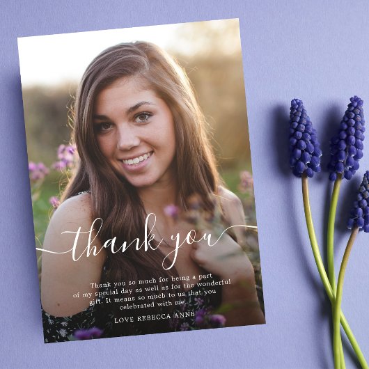 Bedankt voor je verjaardagsfotoscript elegant sapp