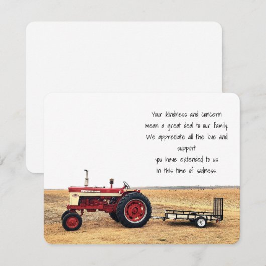 Bedankt voor je vriendelijkheid (Voorkant / Achterkant)