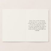 "Bedankt voor je vriendelijkheid!" Wenskaart Folie Kaarten (Binnen)