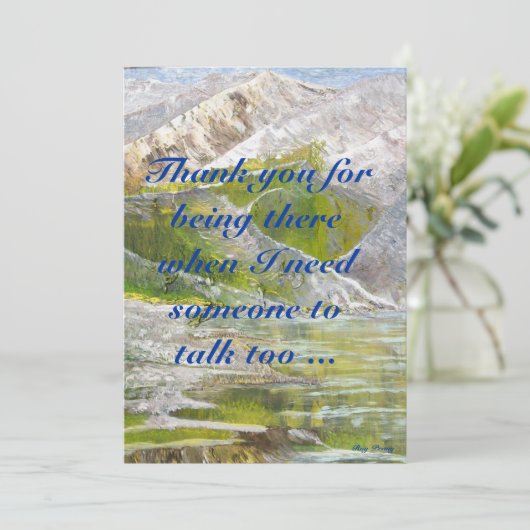 Bedankt voor je vriendschap (Staand voorkant)