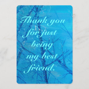 Bedankt voor je vriendschap