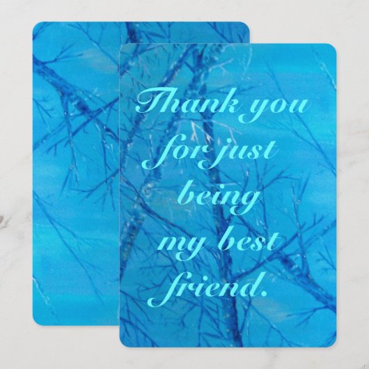 Bedankt voor je vriendschap (Voorkant / Achterkant)