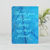 Bedankt voor je vriendschap (Staand voorkant)