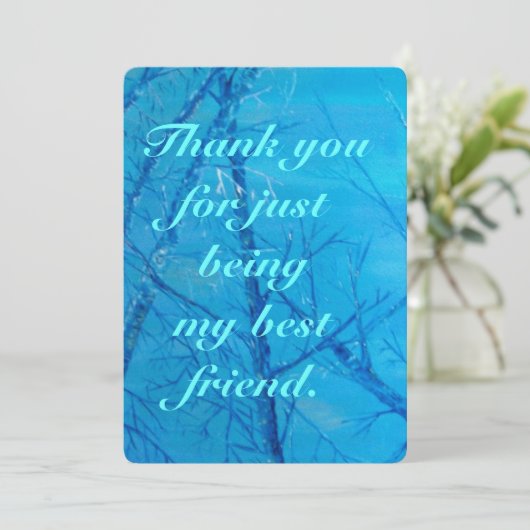 Bedankt voor je vriendschap (Staand voorkant)