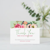 Bedankt voor je vriendschap Boho bloemen (Staand voorkant)