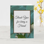 Bedankt voor je vriendschap kaart (Gele Bloem)