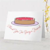 Bedankt voor je vriendschap kaart (Gele Bloem)