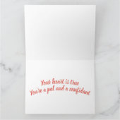 Bedankt voor je vriendschap kaart (Binnen)