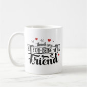 Bedankt voor je vriendschap koffiemok (Links)