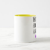 Bedankt voor je vriendschap (paars hart) tweekleurige koffiemok (Center)