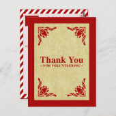 Bedankt voor je vrijwilligerswerk briefkaart (Voorkant / Achterkant)