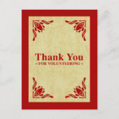 Bedankt voor je vrijwilligerswerk briefkaart (Voorkant)