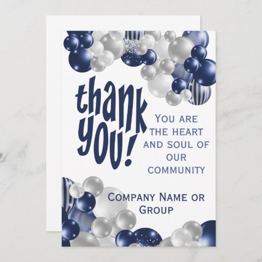 Bedankt voor je waardering (Voorkant / Achterkant)