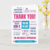 Bedankt voor je waardering kaart (Gele Bloem)