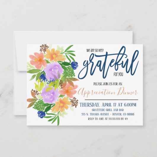 Bedankt voor je waardering kaart (Voorkant)