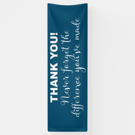 Bedankt voor je waardering spandoek (Verticaal)