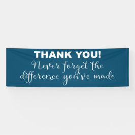 Bedankt voor je waardering spandoek