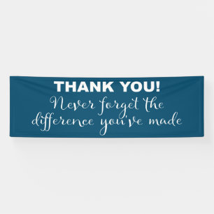 Bedankt voor je waardering spandoek