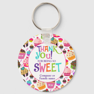 Bedankt voor je waardering Sweet Cupcake Sleutelhanger
