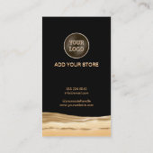 Bedankt voor je winkelkorting Kaart met zakelijke Kortingskaartje (Achterkant)