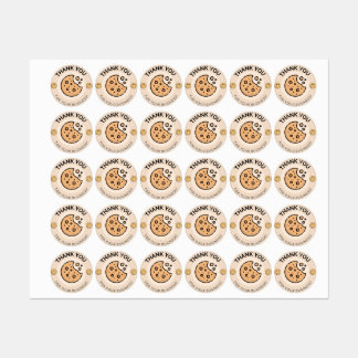 Bedankt voor je zakelijke, cookie sticker