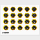 Bedankt voor je zakelijke Logo Ronde Sticker (Vel)
