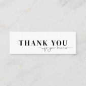 Bedankt voor je zakelijke script mini visitekaartje (Voorkant)