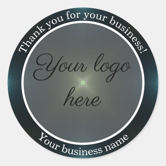 Bedankt voor je zakelijke stickers (Voorkant)