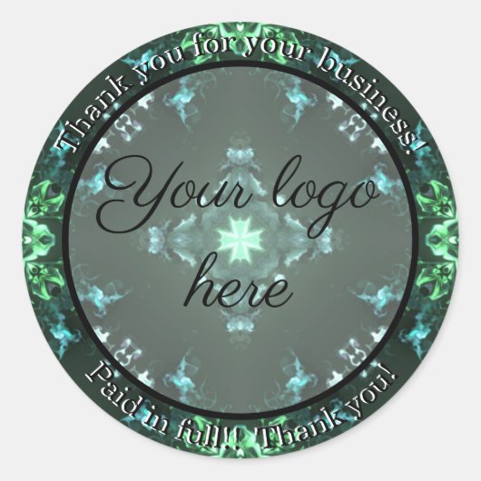 Bedankt voor je zakelijke stickers (Voorkant)