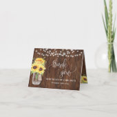 Bedankt voor je zonbloemen Landbruidbruiloft (Voorkant)