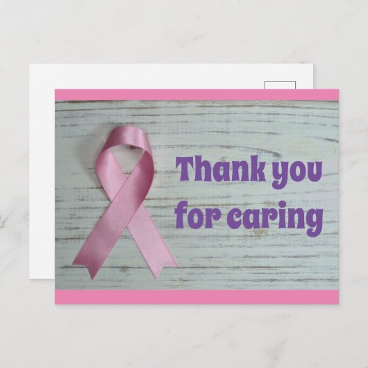 Bedankt voor je zorg briefkaart (Voorkant / Achterkant)