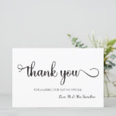 Bedankt voor je zwarte witte bruiloft (Staand voorkant)