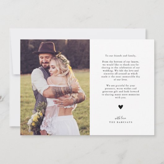 Bedankt voor je zwevende tekstbruiloft (Achterkant)