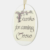 Bedankt voor Jezus Ornament (Links)