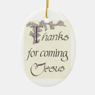 Bedankt voor Jezus Ornament