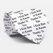 Bedankt voor jou, ik sla op Karate Stropdas (Opgerold)