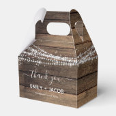 Bedankt voor jullie Landelijke Boerderijhuwelijk Bedankdoosjes (Voorkant Zijde)