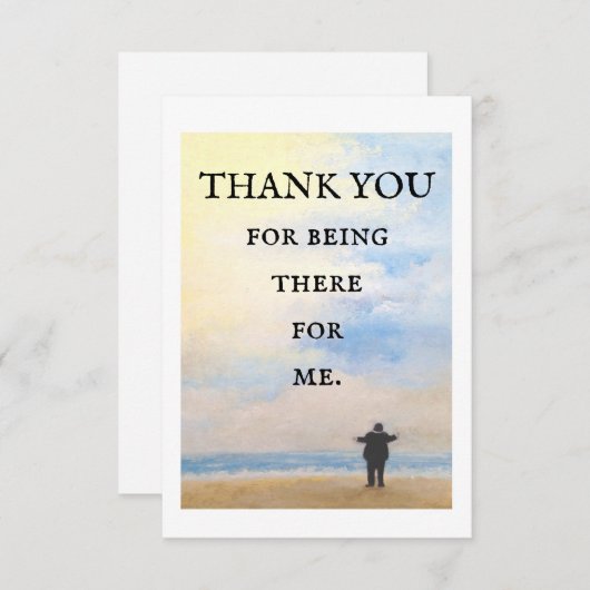 BEDANKT VOOR JULLIE omdat u er voor mij bent.. (Voorkant / Achterkant)