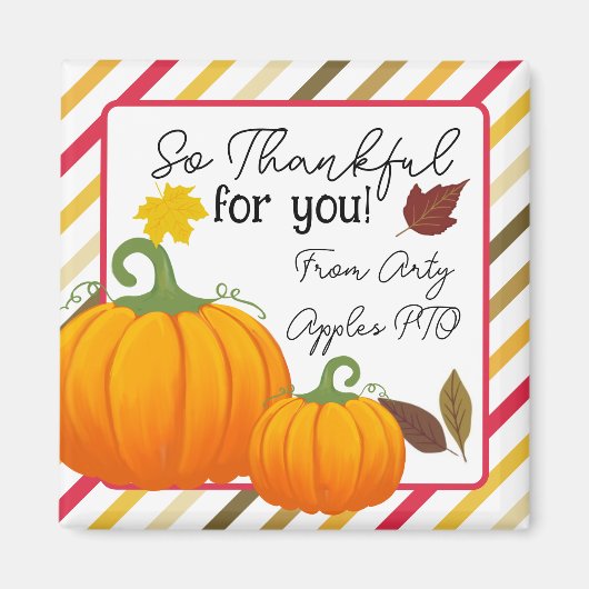 bedankt voor jullie vrijwilligers dank je cadeau magneet (Voorkant)