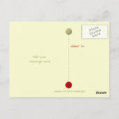 Bedankt voor kerstcadeaus groen met foto briefkaart (Achterkant)