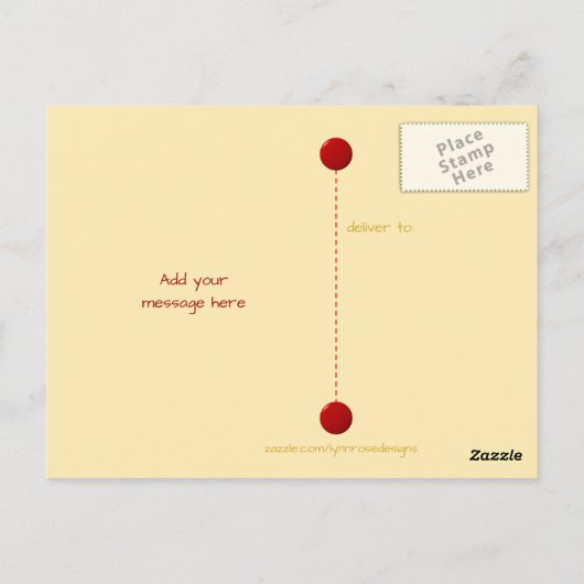 Bedankt voor kerstcadeaus rood met sterretjes foto briefkaart (Achterkant)