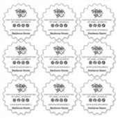Bedankt voor Klein Bedrijf Sticker (Voorkant)