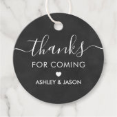 Bedankt voor komende Label bruiloft Hartelijk dank (Voorkant)