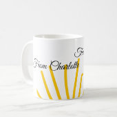 bedankt voor komende Voeg naam toe Tekstbericht Zo Koffiemok (Voorkant links)