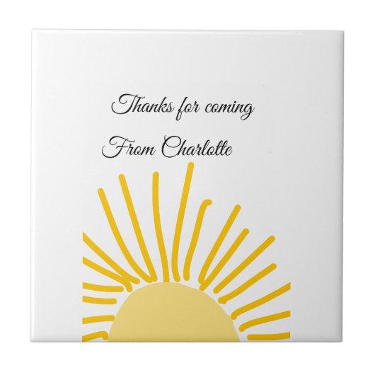 bedankt voor komende Voeg naam toe Tekstbericht Zo Tegeltje (Voorkant)