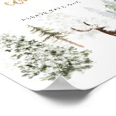 Bedankt voor komende winterherten poster (Hoek)