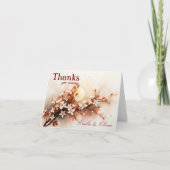 Bedankt voor komst en jouw naam (Voorkant)