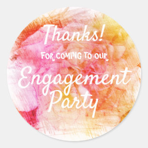 Bedankt voor komst ronde sticker