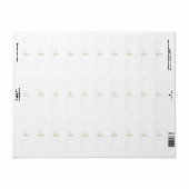 bedankt voor komst Voeg naam toe Tekstbericht Gold Etiket (Full Sheet)